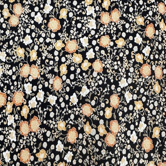 Nili Lotan x Target Liberty Floral Maxi A-Line Skirt Size Small Black Side Slit - Picture 8 of 14